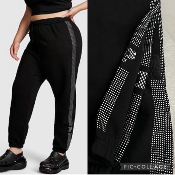 PINK Everyday Fleece High-Waist Gym Pants - Picture 1 of 1